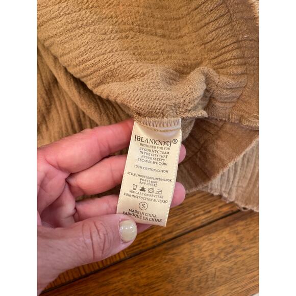 BlankNYC Cotton Voile Gauze raw edge Bomber Jacket small - Picture 8 of 11